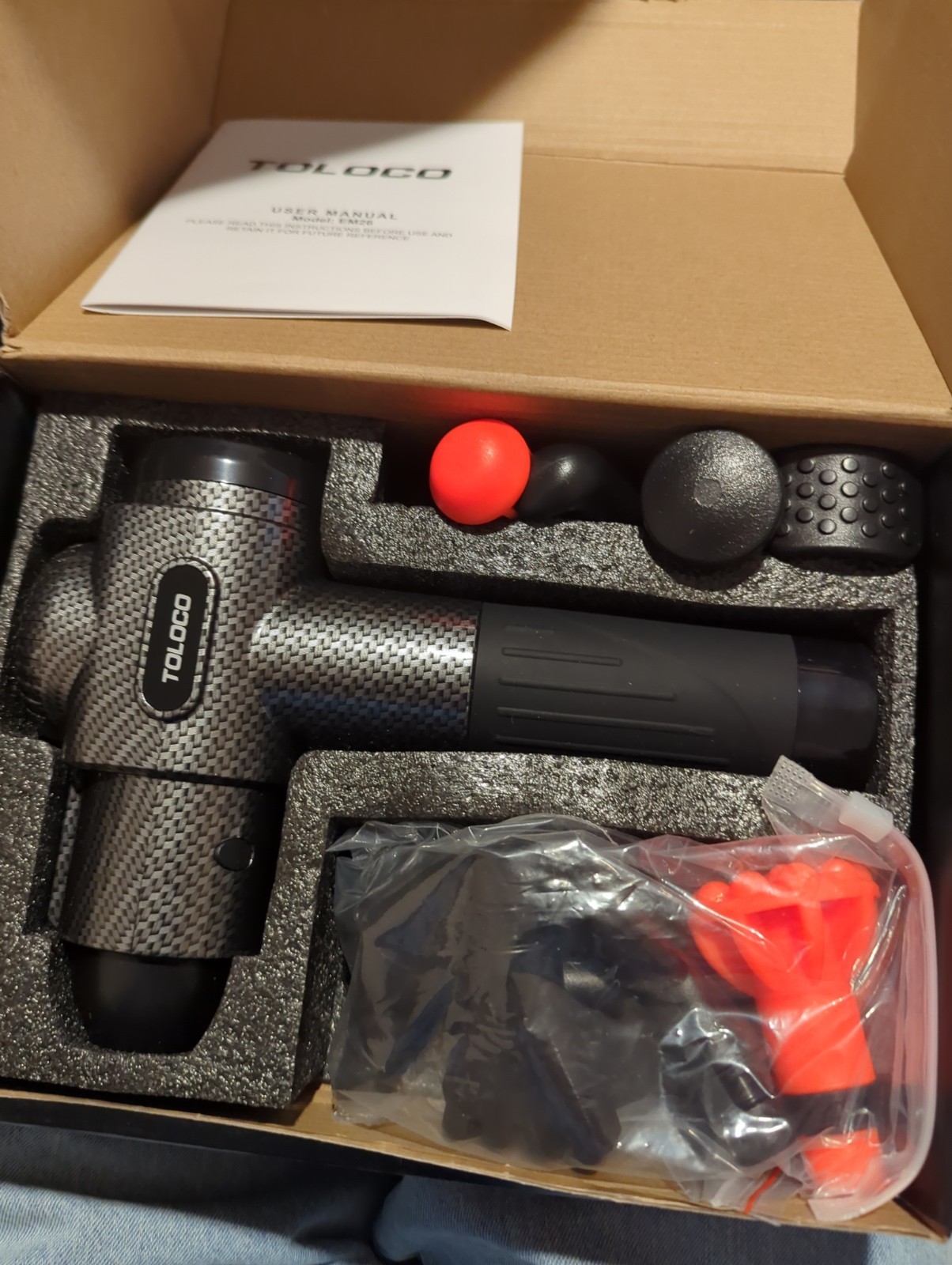 toloco em26 percussion massage gun
