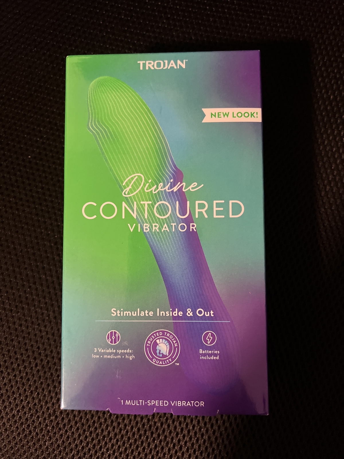 Trojan Divine CONTOURED Multi-Speed Vibrating Personal Massager – Sealed New