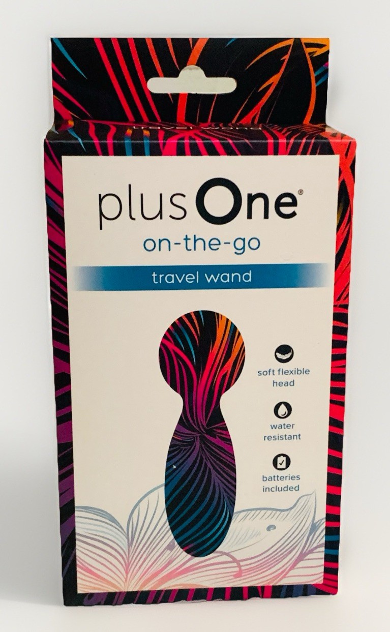 Plus One Vibrating on-the-go Travel Wand, 10 Vibration Modes And Waterproof NIB