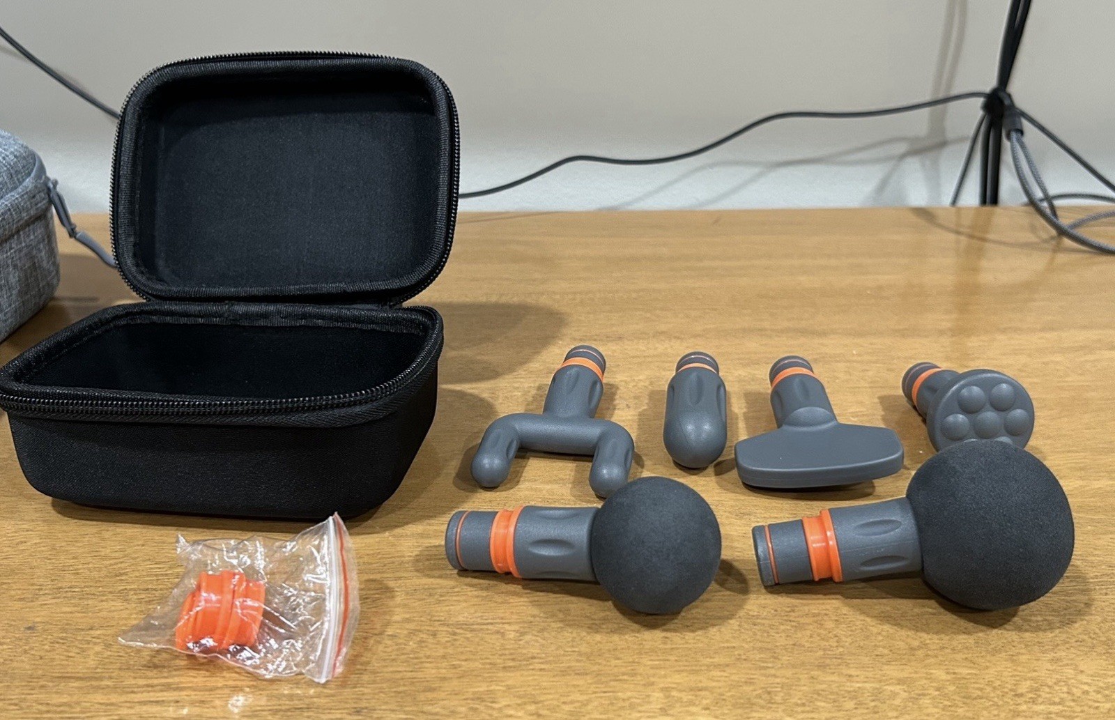Sharper Image Power Percussion Deep Tissue Handheld Massage Gun, Gray/Black