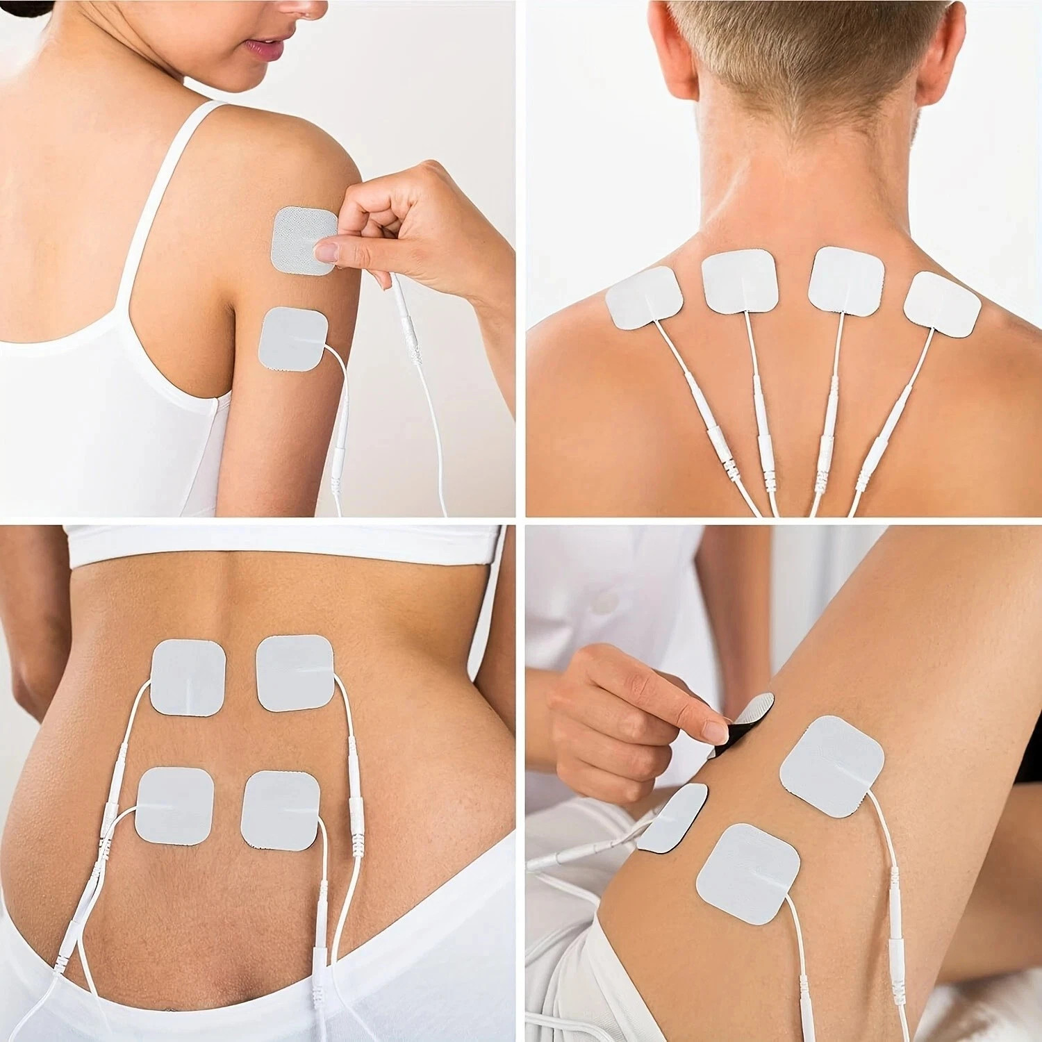 40/80 TENS Electrode Pads EMS Replacement Unit 7000 3000 2×2 Muscle Stimulator