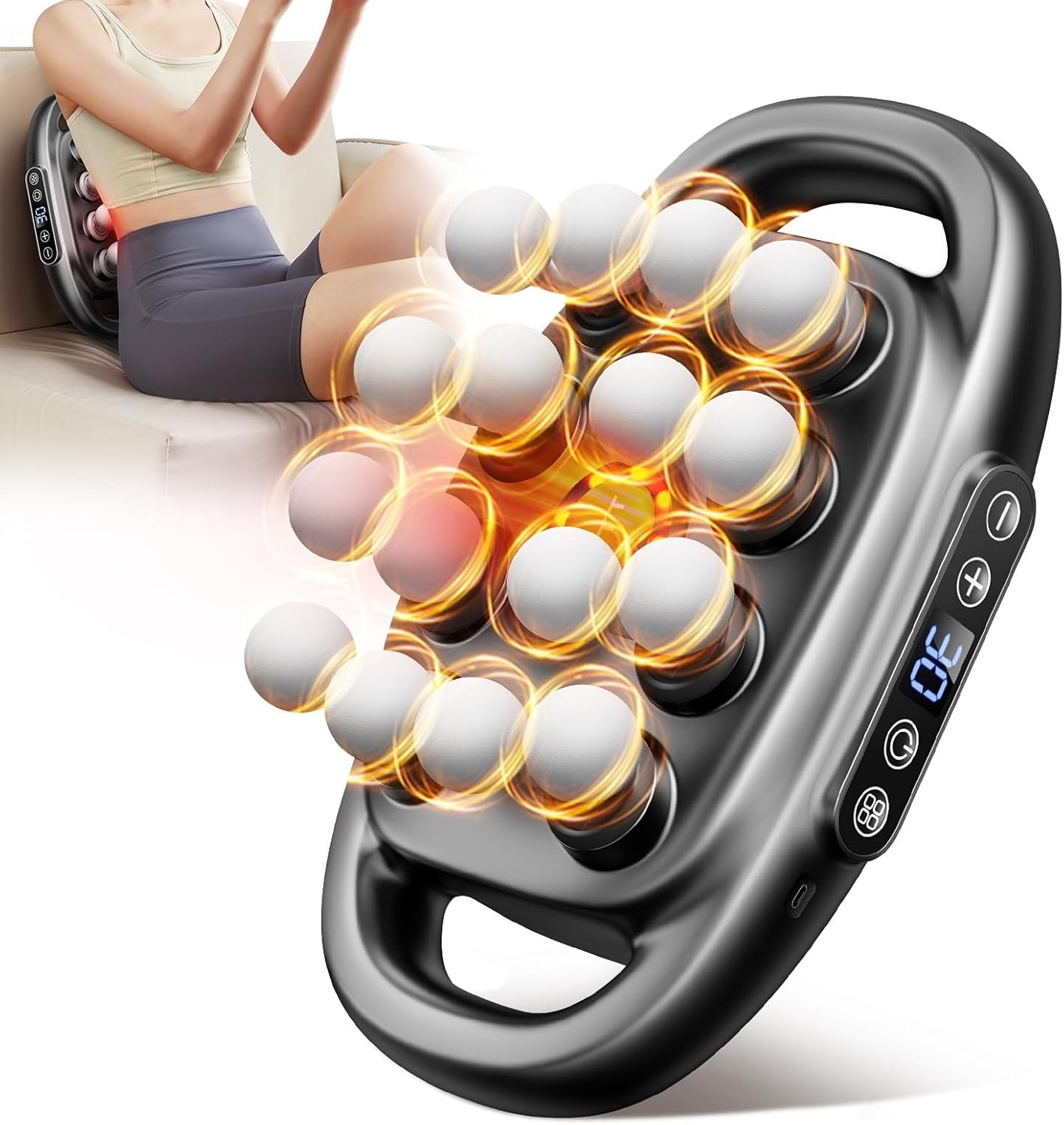 VTT 16-Head Massage Gun Set, Deep Tissue Percussion Massager with 3 Modes new