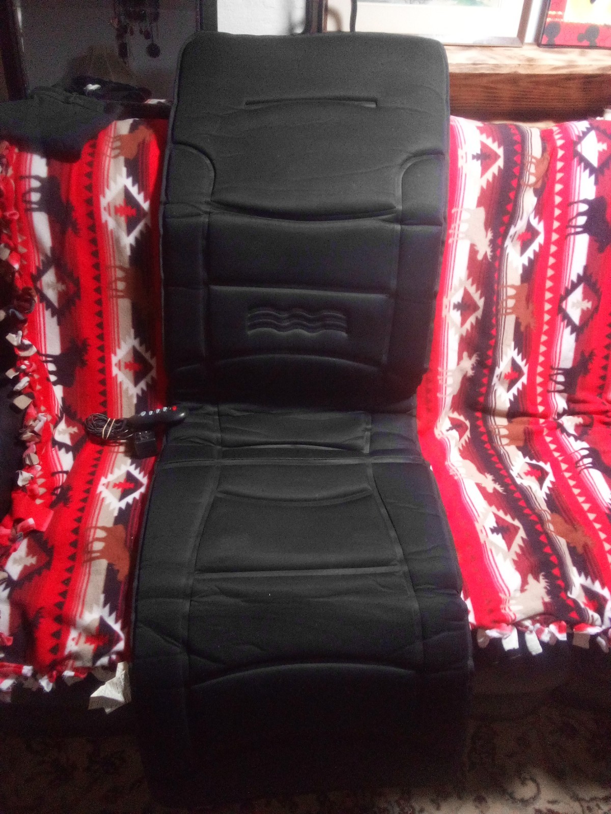 8 Mode Massage Seat Cushion, Heated Back Neck Massager Chair for Home & Office.