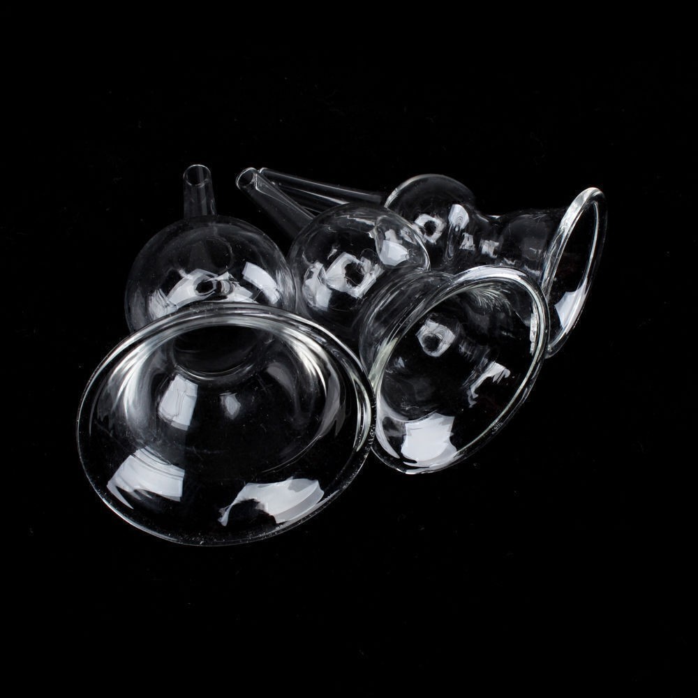 3PCS Replace Vacuum Cupping Glass Cup For Vacuum Therapy Breast Beauty Equipment