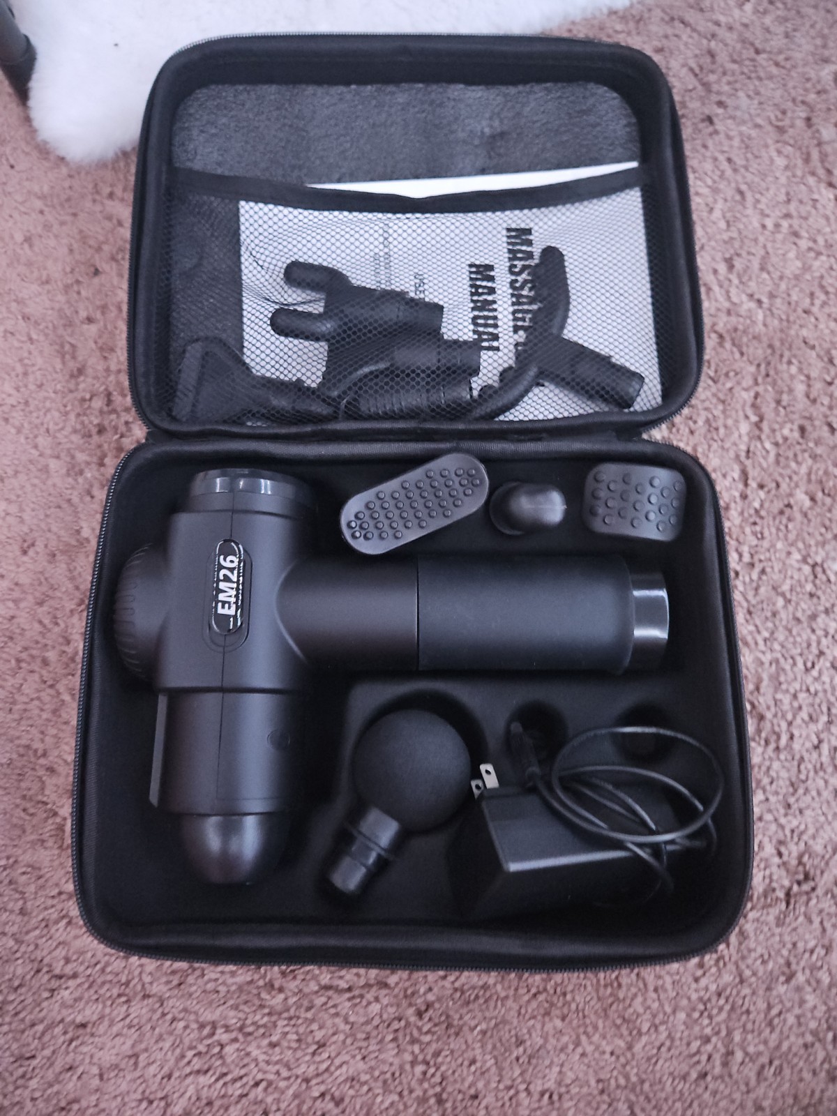 EM26 Deep Tissue Percussion Muscle Massage Gun 10 heads – physical therapy