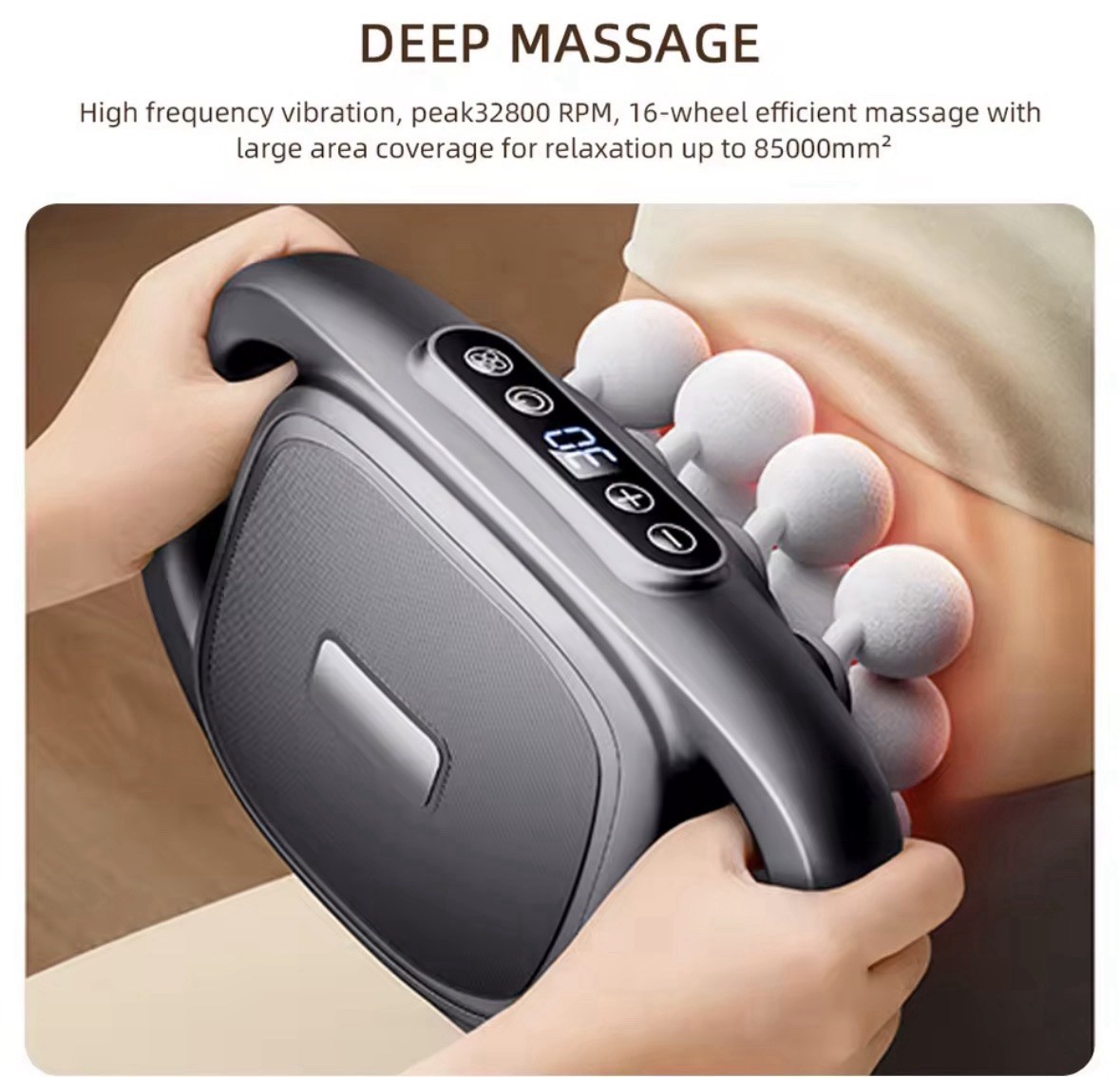 16-Head Fascia Massage Gun High-Frequency Vibration Deep Tissue Massager