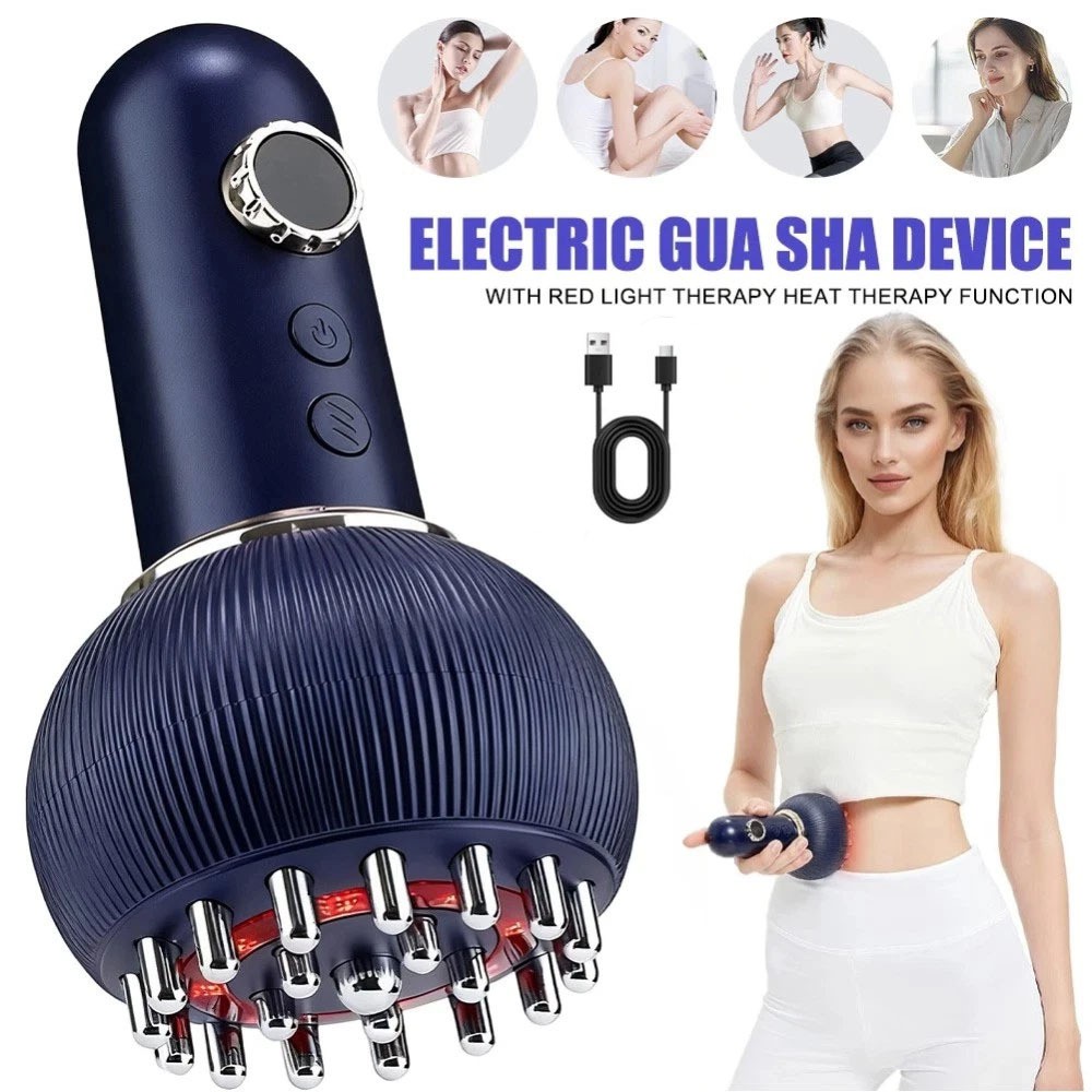 Electric Lymphatic Drainage Machine Meridian Body Massage Brush Microcurrent US