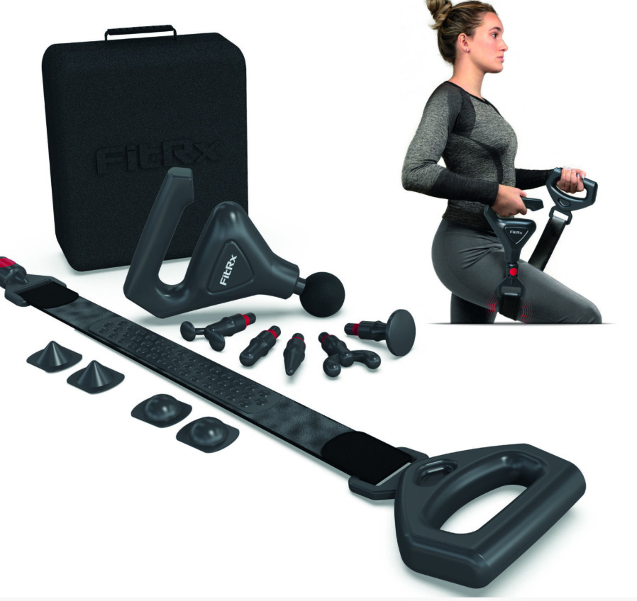 FitRx 2-in-1 Vibrating Massage Belt and Massage Gun #8973WM