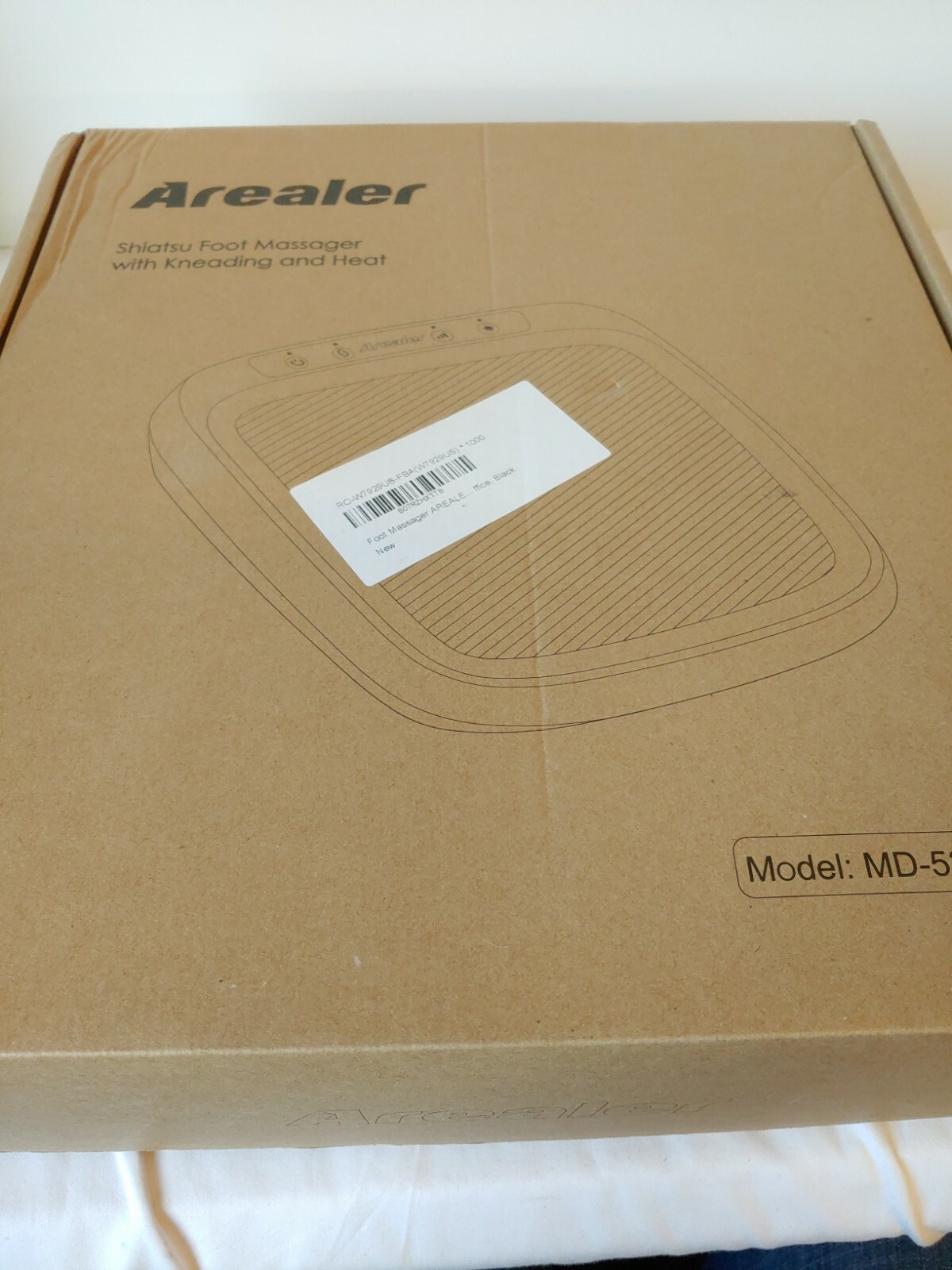 AREALER Shiatsu Foot Massager with Kneading and Heat NEW in Box MD-52210B