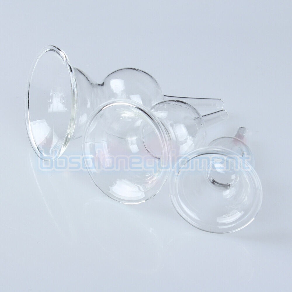 3PCS Breast Glass Cup Attachement Use With For Vacuum Breast Care Beauty Machine