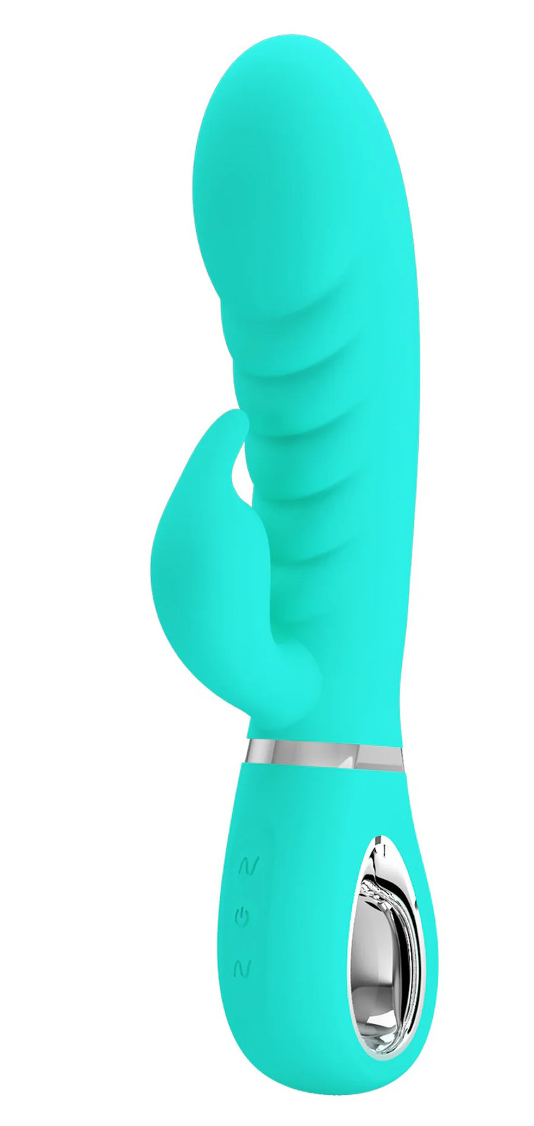 Prescott Super Soft Rabbit Silicone Vibrator – Vibrator -Teal