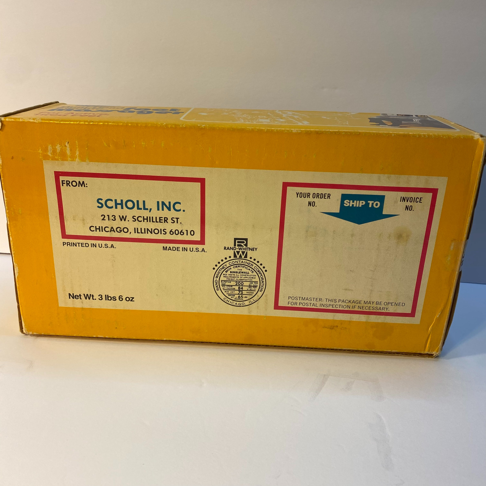 Dr Scholl’s Foot Massager Hands Free Vibrating Dual Head 1970s w/Advertising Box