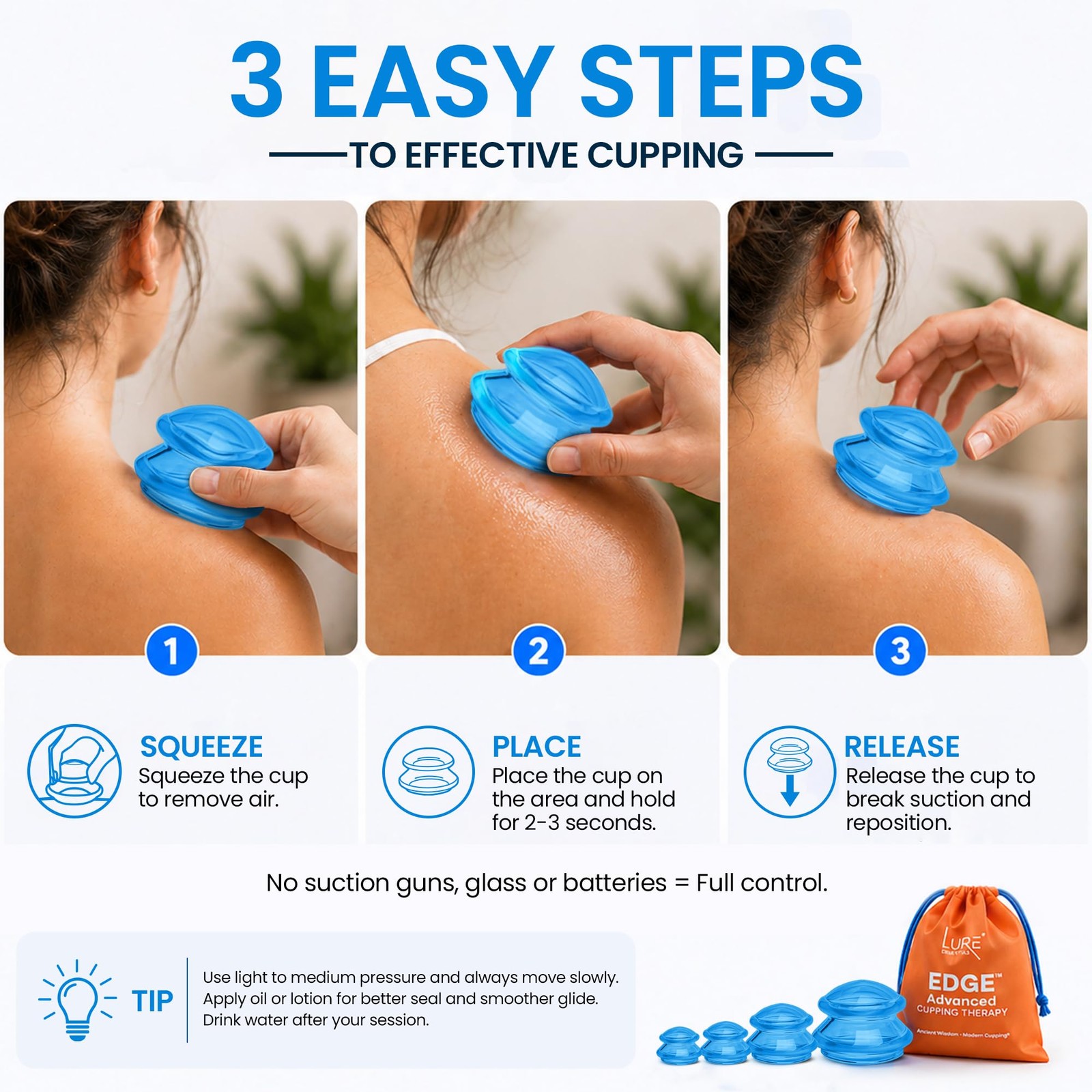 Silicone Cupping Therapy Set Professional Massage Cupping Cups for Cupping Th…
