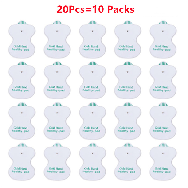 10/20/50pcs Snap On Replacement Electrode Pads For Pulse Therapy Massager & Unit