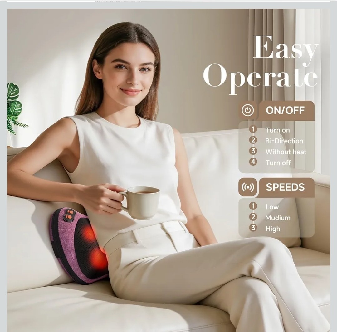 Papillon 3D shiatsu massager pillow