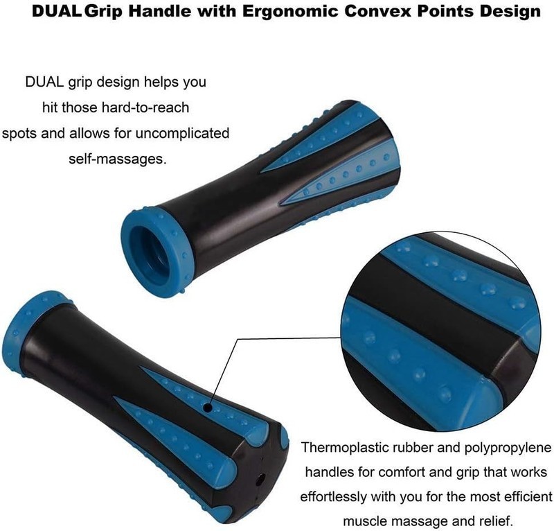 9 Roller Deep Tissue Massage Stick Muscle Roller for Athletes Leg Back Relief