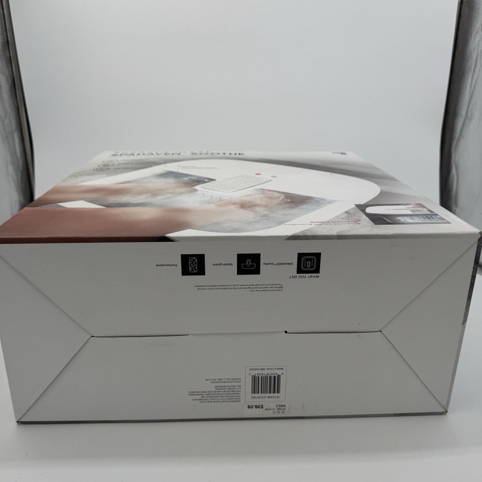Sharper Image Spahaven Soothe Foot Bath Heated Massage Bubble Spa Open Box
