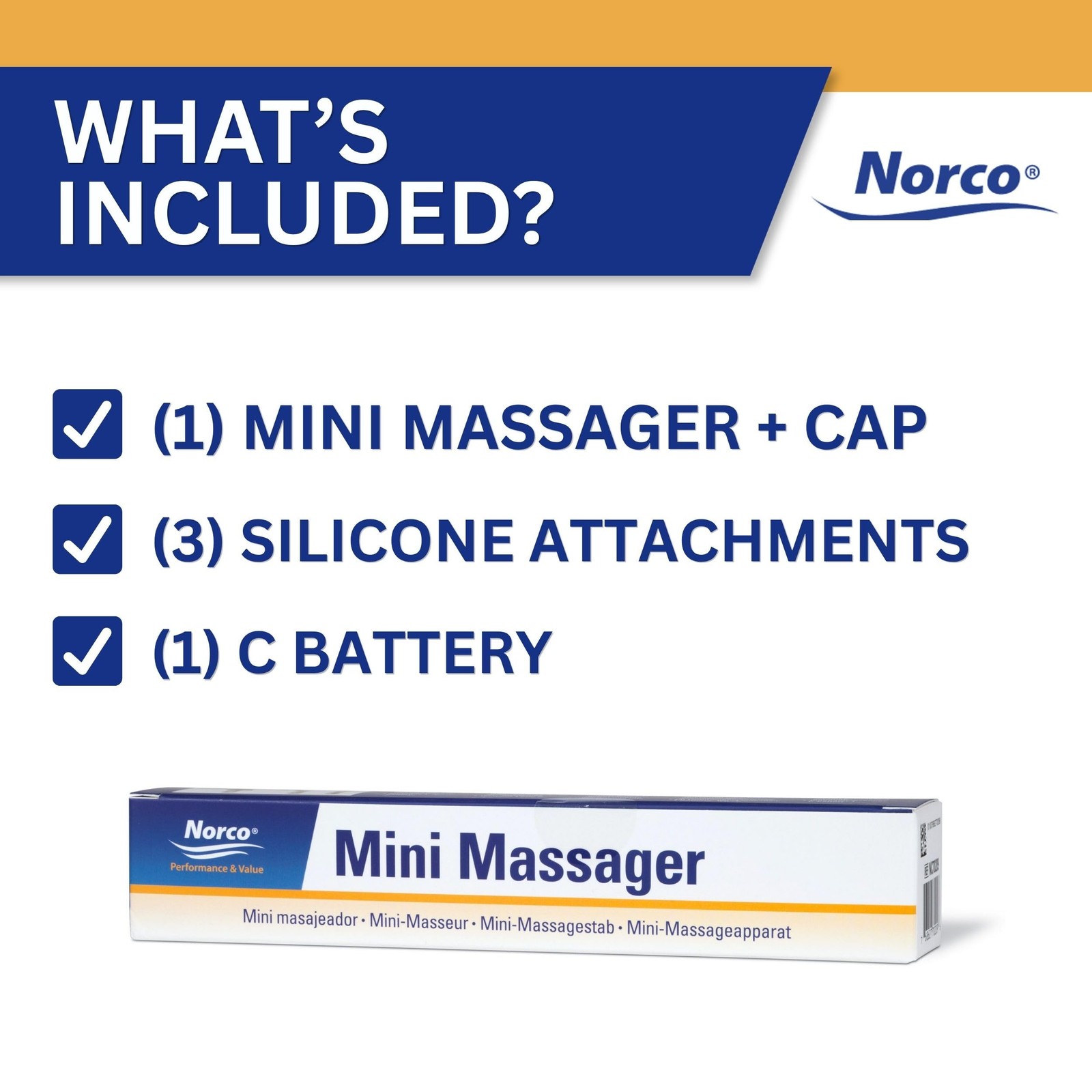 Norco Mini Massager – Portable Massage Gun for Scar Tissue Break Up, Massage,…