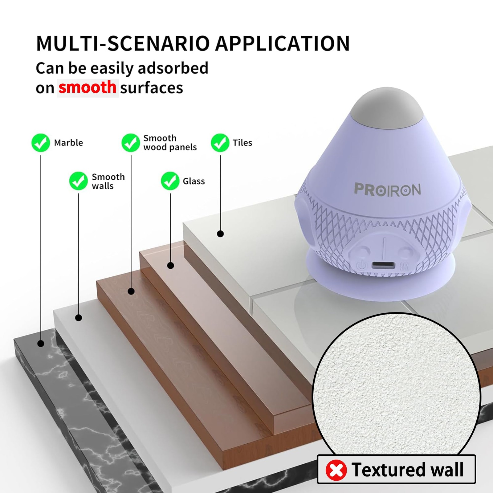 Mountable Massage Ball with Suction Cup Pinpoint Deep Tissue Muscle Knot & So…