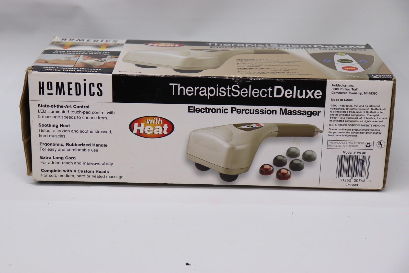 Homedics PA-3H Therapist Select Deluxe Electronic Percussion Massager w/ Heat