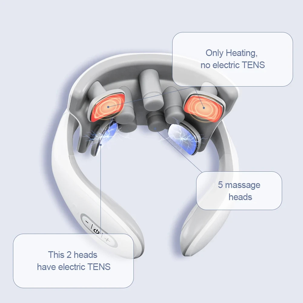 Smart Electric Neck Massager TENS Pulse Wireless Cervical Pain Relief H99 H62 JT