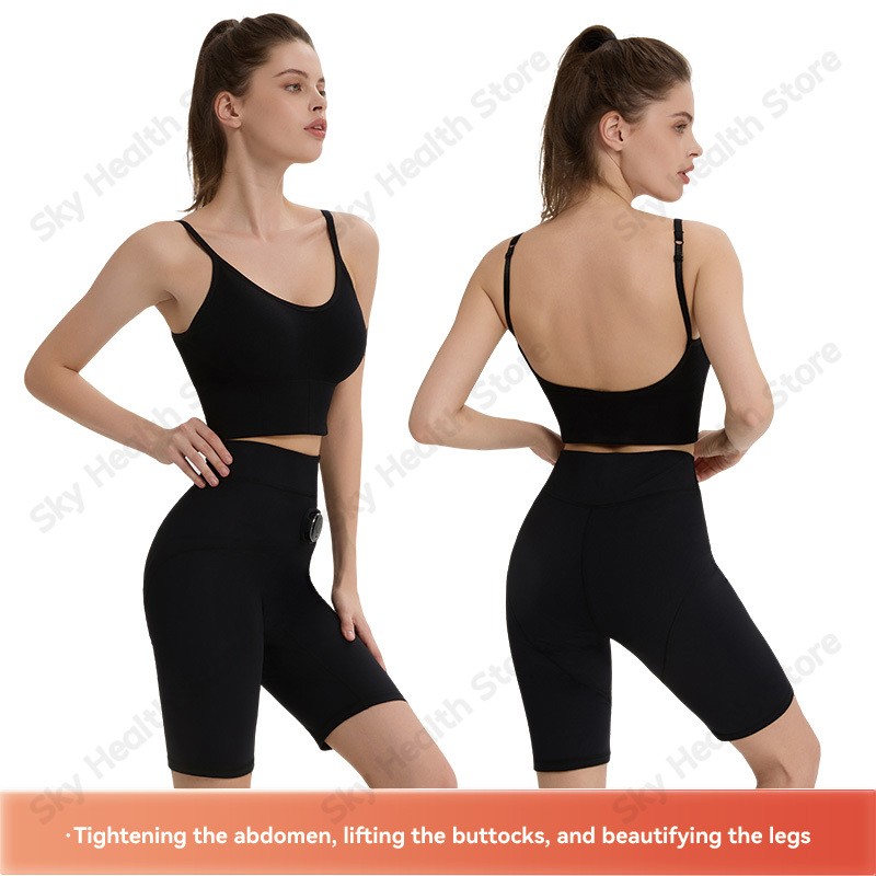 Women EMS Hip Trainer Pants, 7 Modes 30 Levels，Fits Under 130 lbs