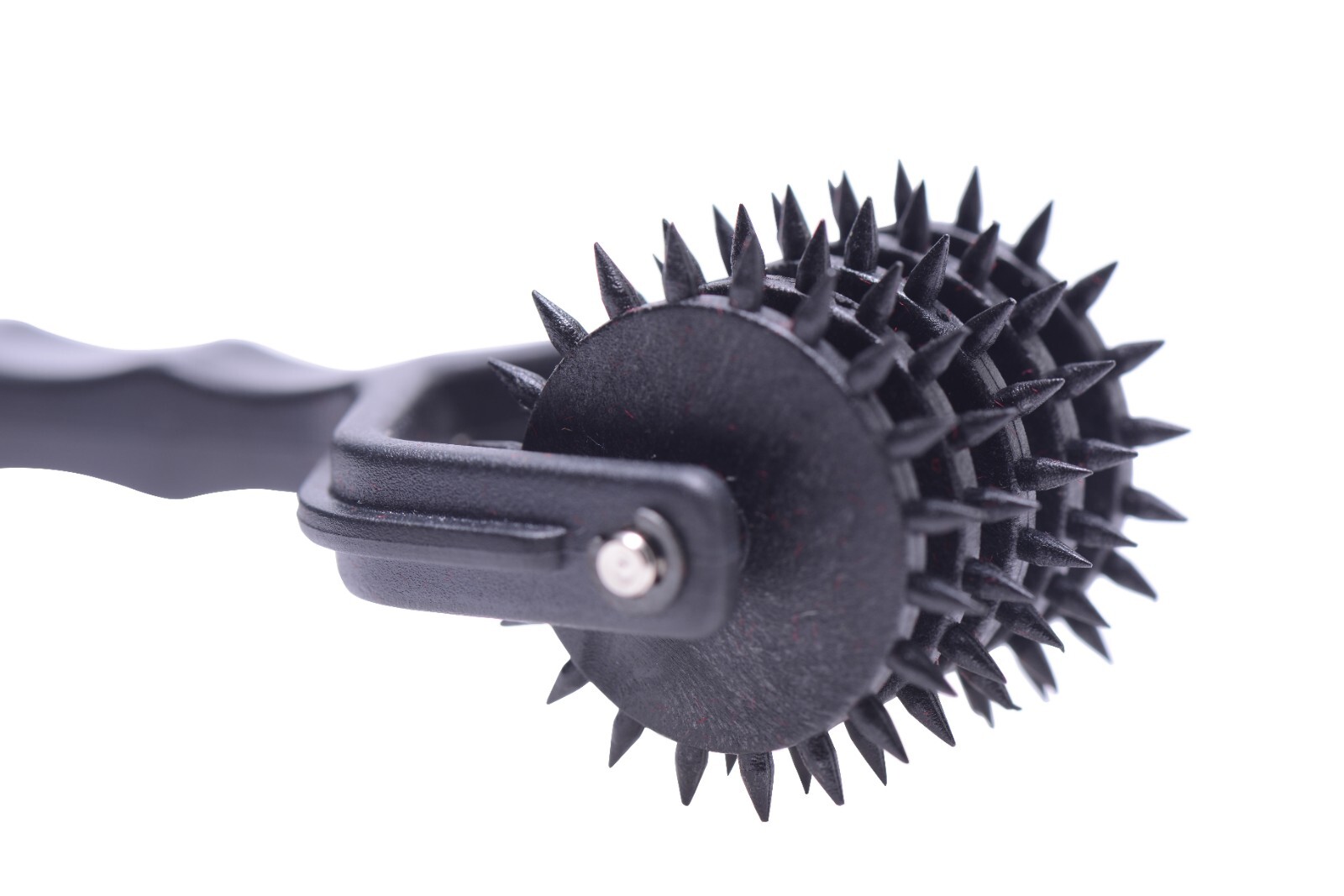 Spiked 5 Row Pinwheel Wartenberg Pin Wheel Massager Metal Master Slave Sub Dom !