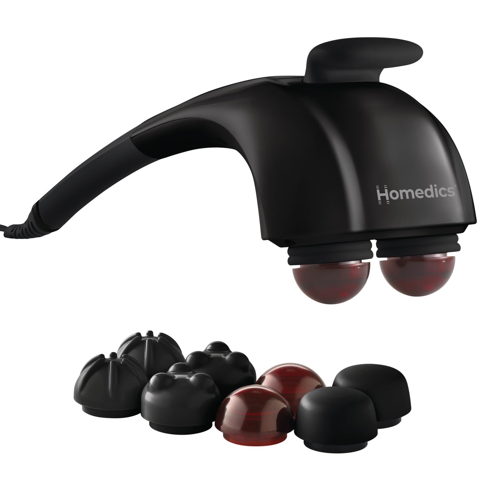 Homedics Handheld Back Massager Heat Deep Tissue Percussion Massager For Neck 4