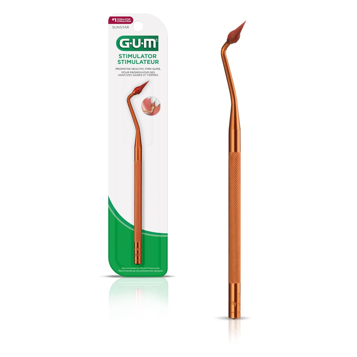 Stimulator Permanent Handle 1 Rubber Tip Included Long Handled Massager