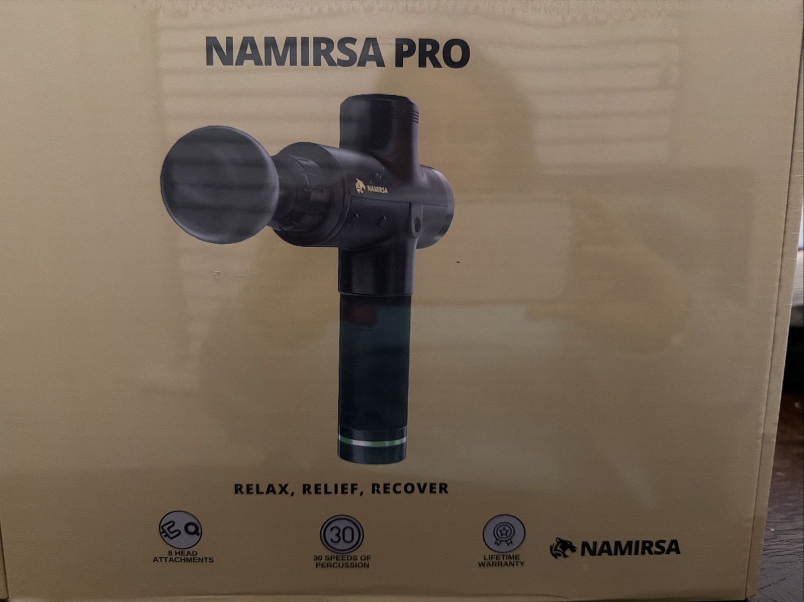 SALE Brand New In Box Namirsa PRO Massage Gun 8 Heads 30 Speeds ORIGINAL