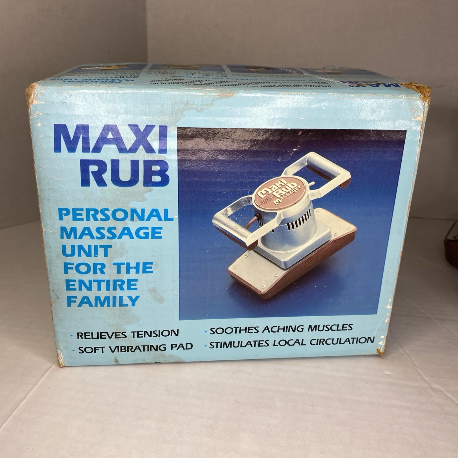 Vintage Maxi Rub Personal Body Massage Unit with Box And Manual MR2
