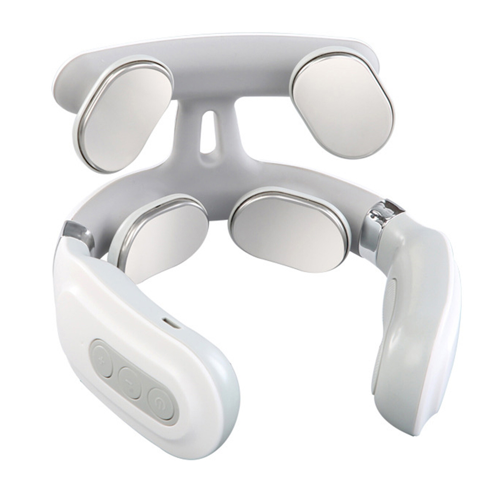 Micro Electric Neck Massager with Heat 4D Floating Massage Heads Kneading N8A2