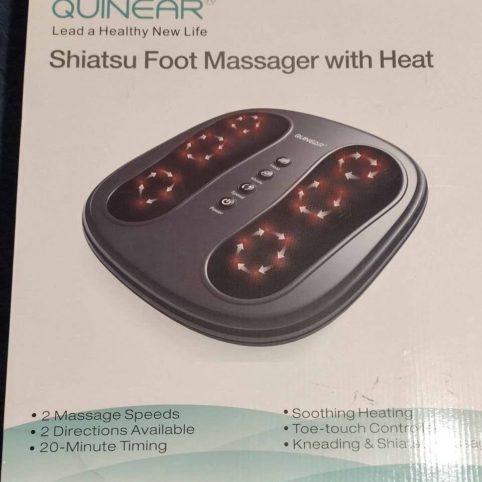 Shiatsu Foot Massager w/ Heat Deep Kneading Foot Massage Machine