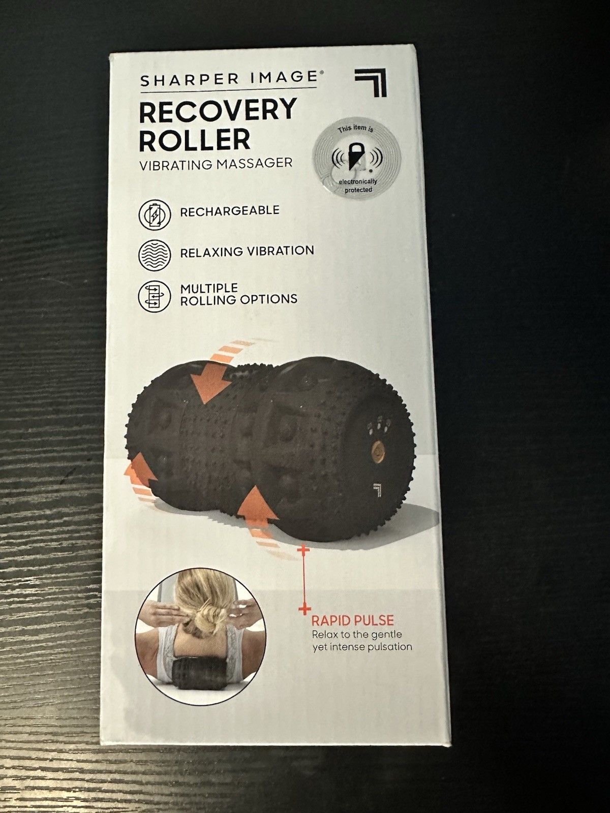 Sharper Image Recovery Roller Rechargeable Vibrating Massager (Brand New)