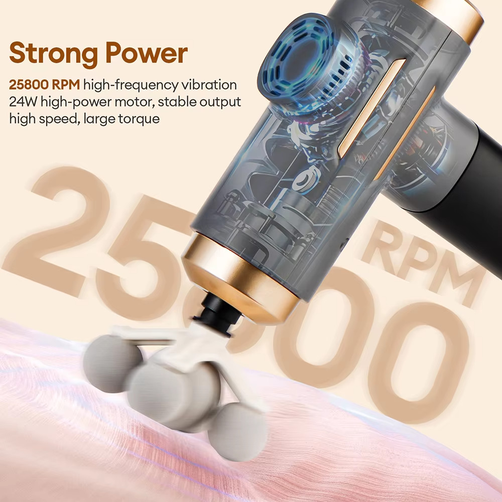 11-IN-1 Electric Massage Gun/99 Level Powerful Fascia High Frequency Vibration