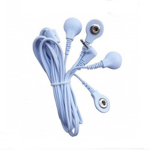 Electrode Lead Wires Connecting Cable Digital TENS Therapy Massager 2.5mm 3.5mm