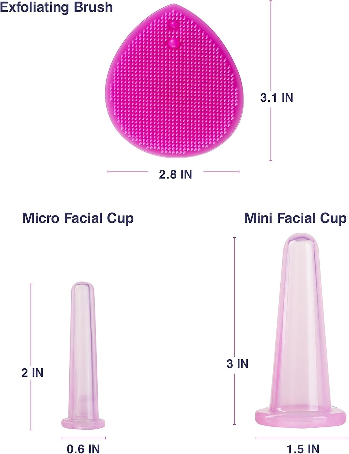 Face Cupping Set – Cupping Therapy Sets – Facial Cupping System – Silicone Ma…