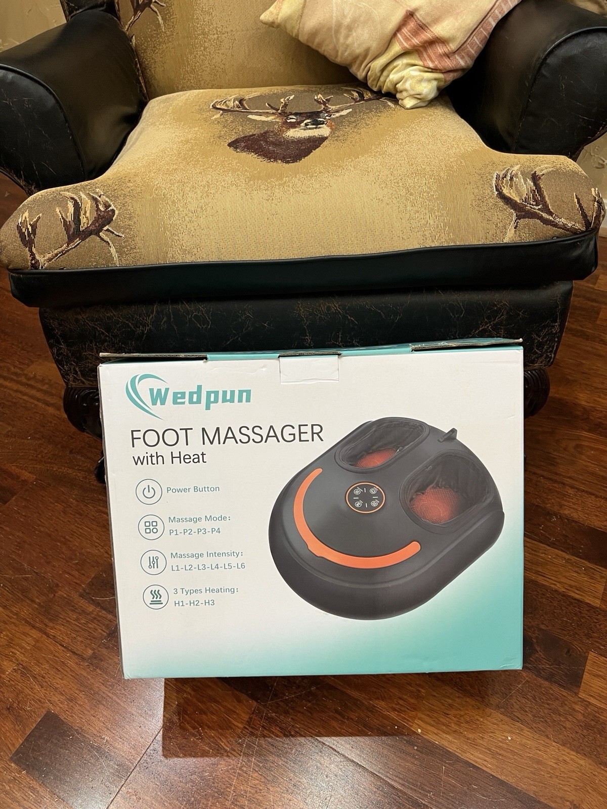 Wedpun Foot Messager with Heat and Wireless Remote Control New In Box Free Ship