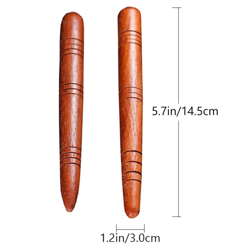 1/2X Wood Stick Tools Thai Massage Spa Foot Hand Reflexology Health Therapy US