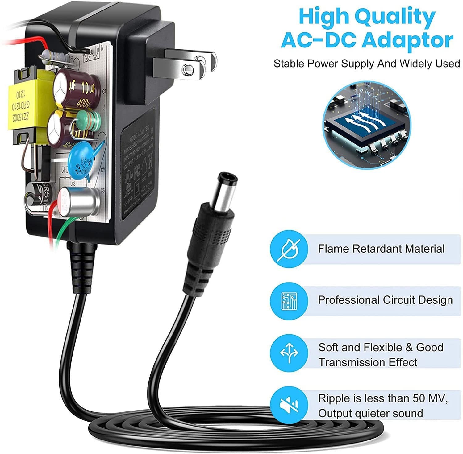 16.8V Massage Gun Charger AC DC Power Adapter for Various Models & Brands