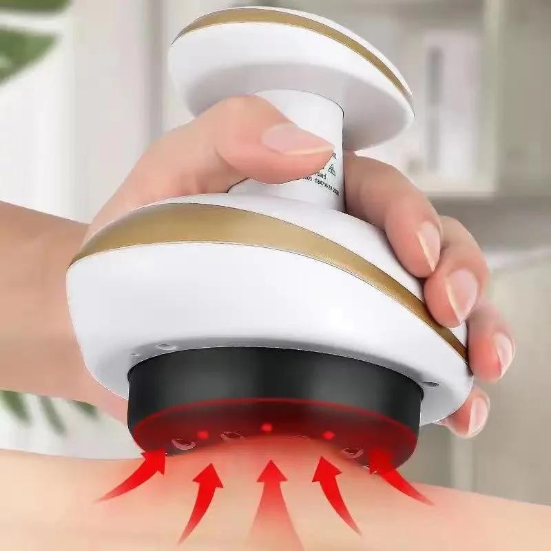 Home Electric Cupping Massage Vacuum Suction Cup Heating Body Fat Burner Tool
