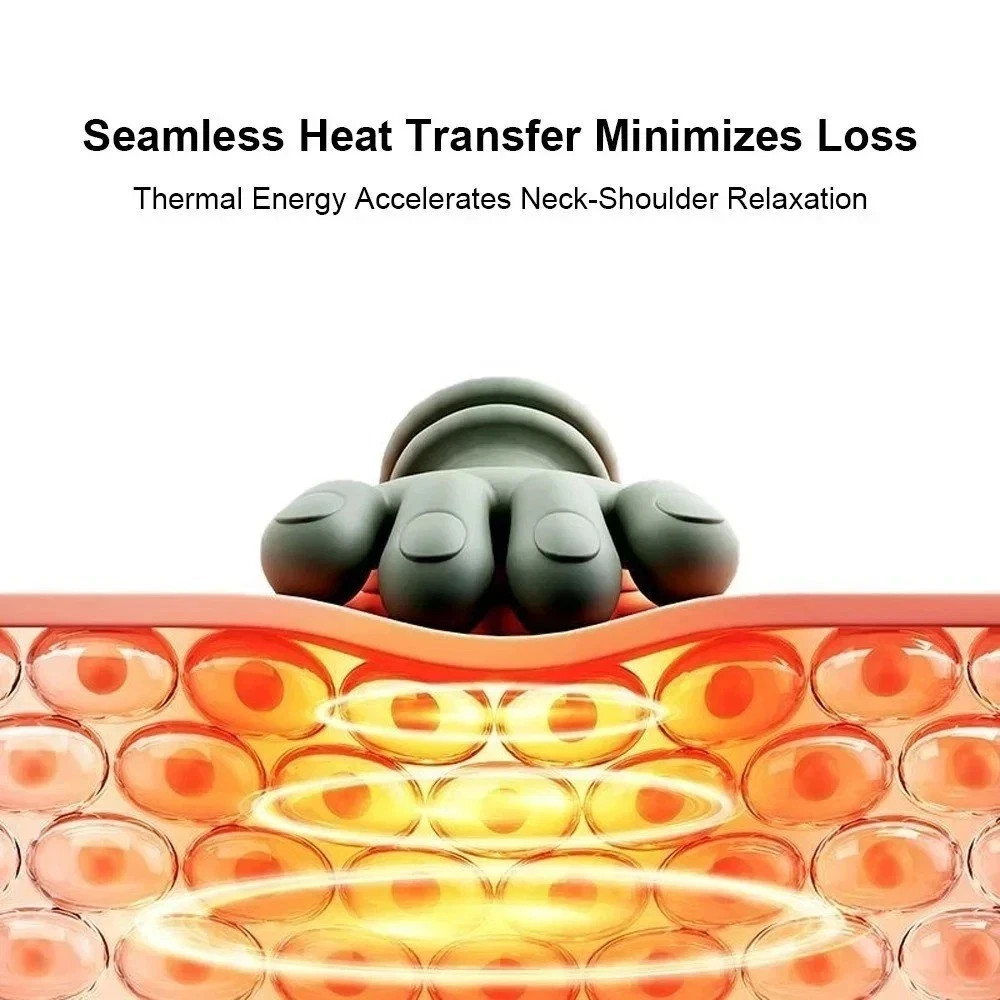 Neck Shoulder Massager with Heat Simulated Human Hand Cervical Trapeziu Massager