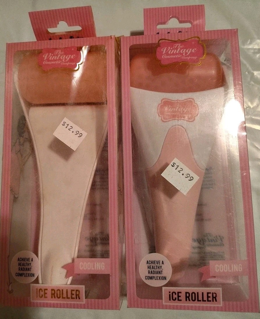 2PK The Vintage Cosmetic Company Ice Roller ~ COOLING ~ 2 ICE ROLLERS