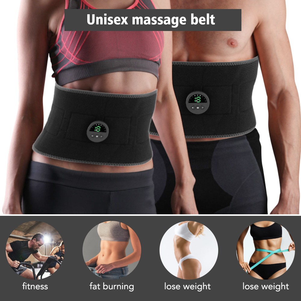 EMS Abdominal Fit Muscle Stimulater Training ABS Fitness Gym Gear Workout Belt