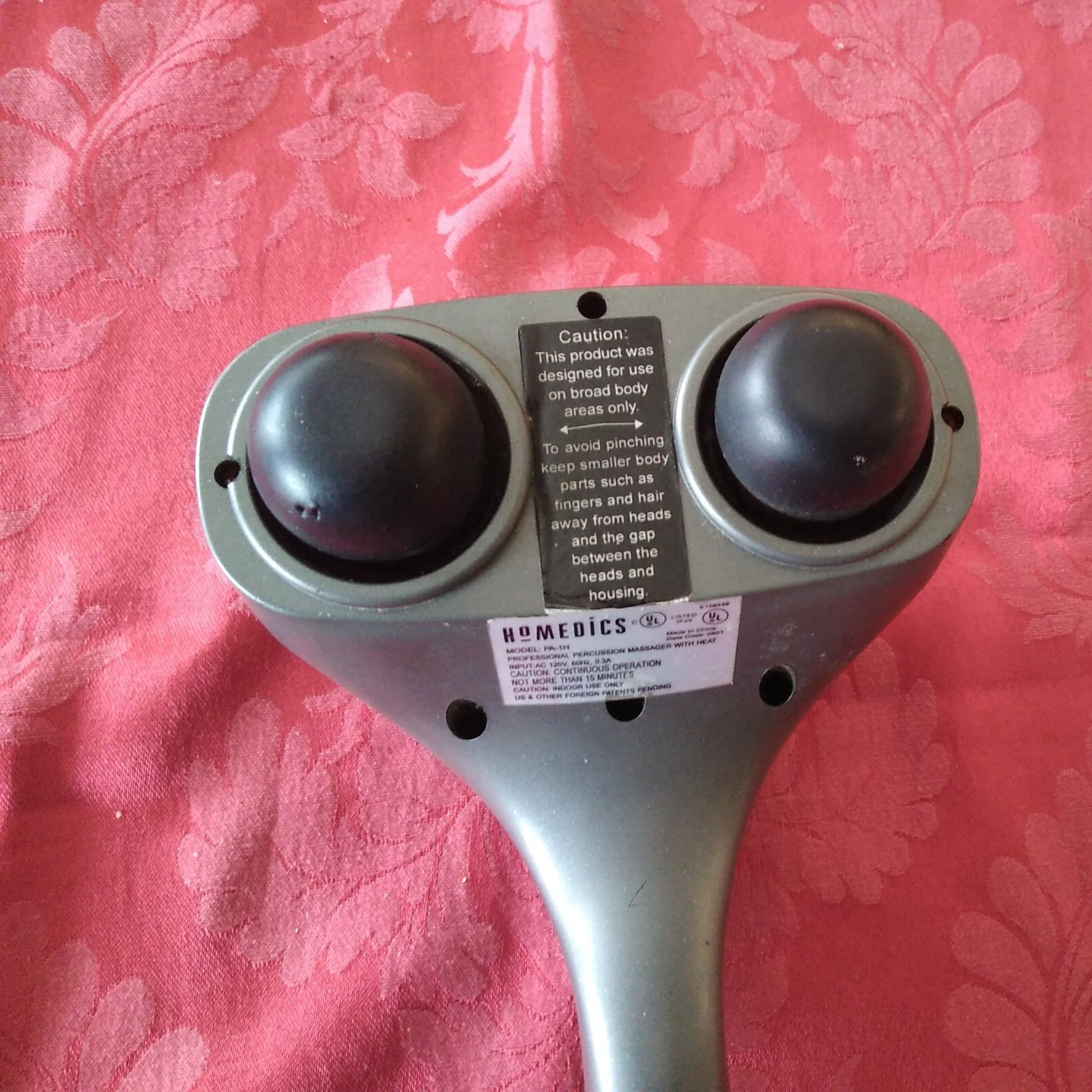 Homedics Massager Heated Professional Model – PA-1H w Percussion Tested