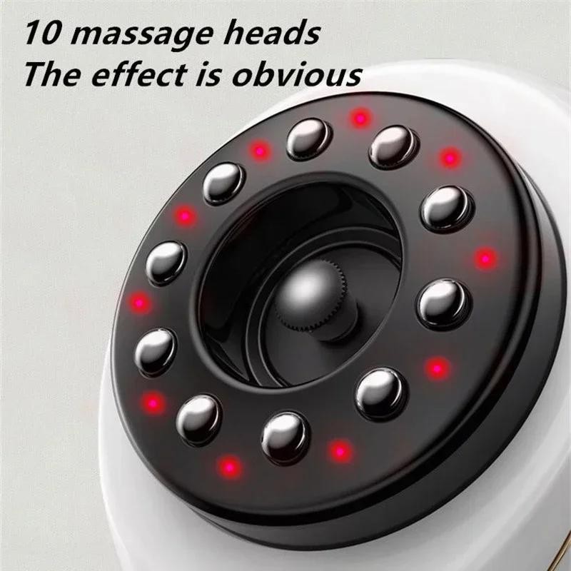 Home Electric Cupping Massage Vacuum Suction Cup Heating Body Fat Burner Tool