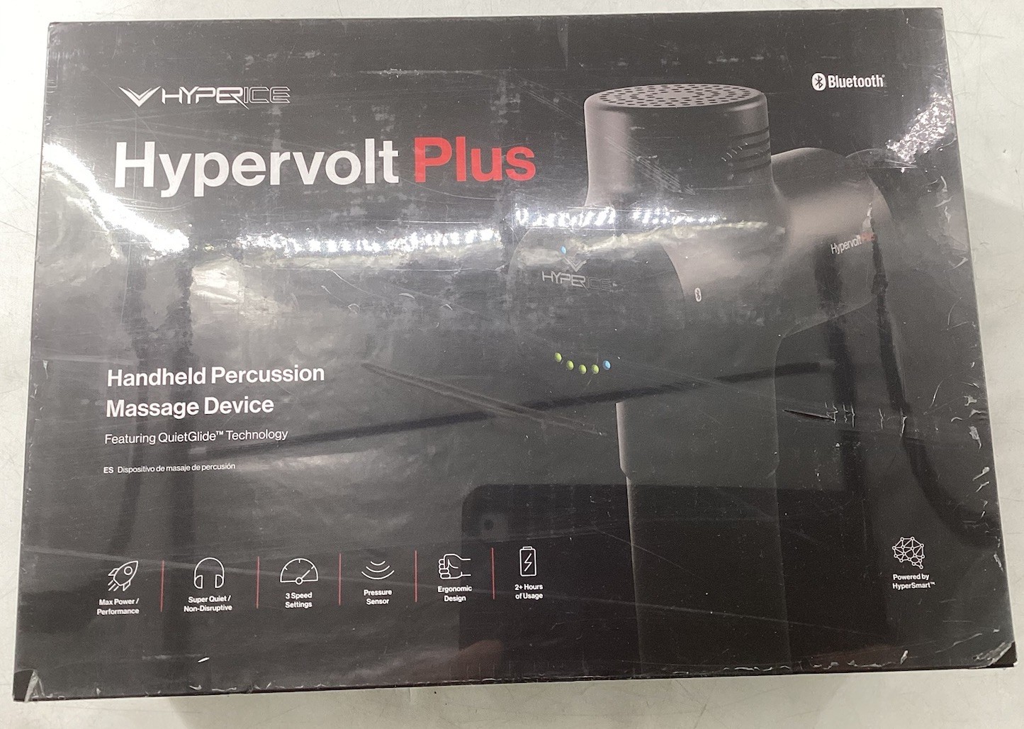 Hyperice Hypervolt Plus Percussion Massage Device Black, Bluetooth