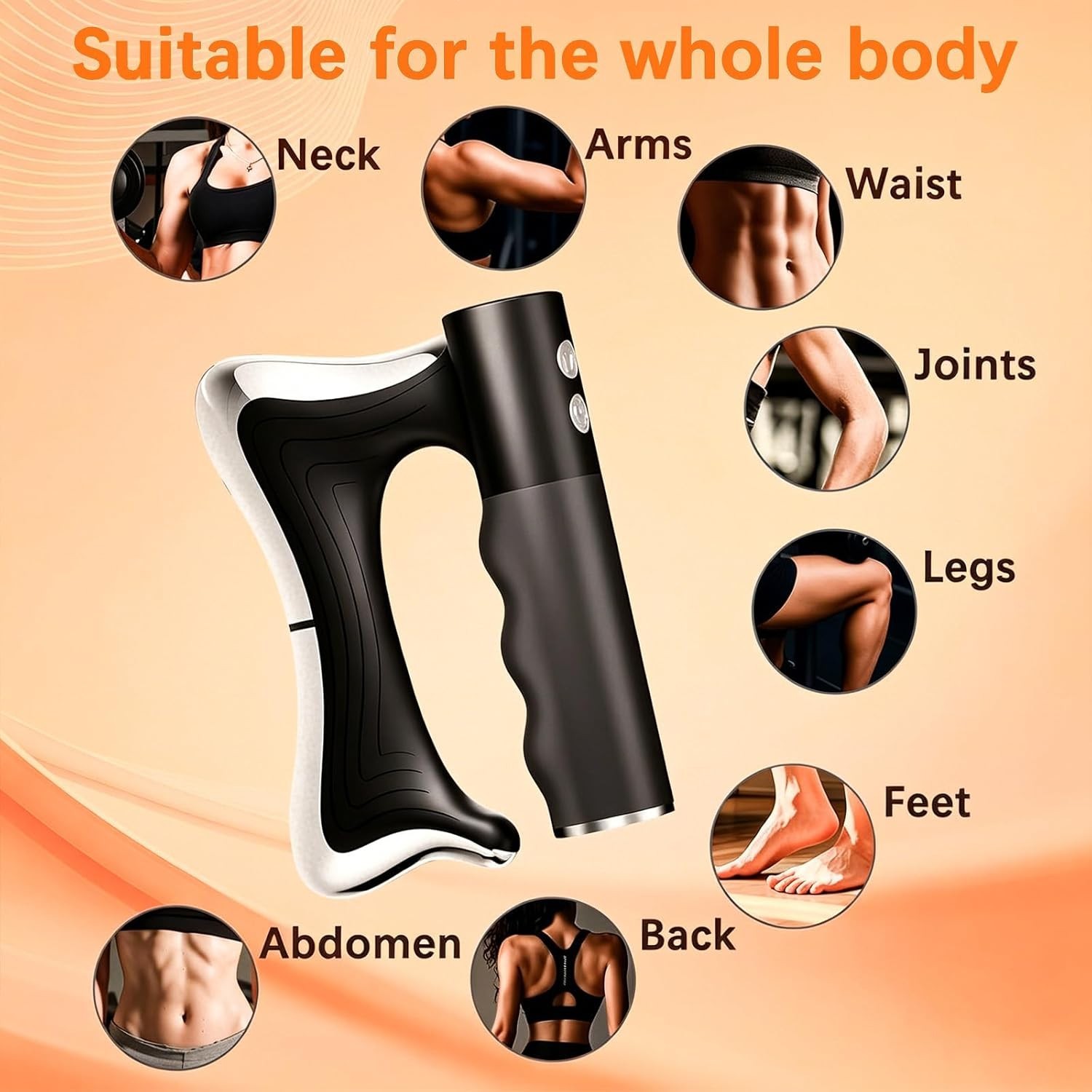 Sculptwave Full Body Contouring Device,Electric Fascia Knife Massager Heating an