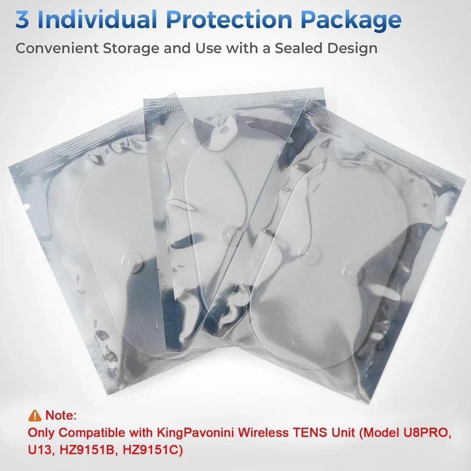 Official TENS Unit Replacement Pads (Model U8PRO, U13, HZ9151B, HZ9151C), Onl…