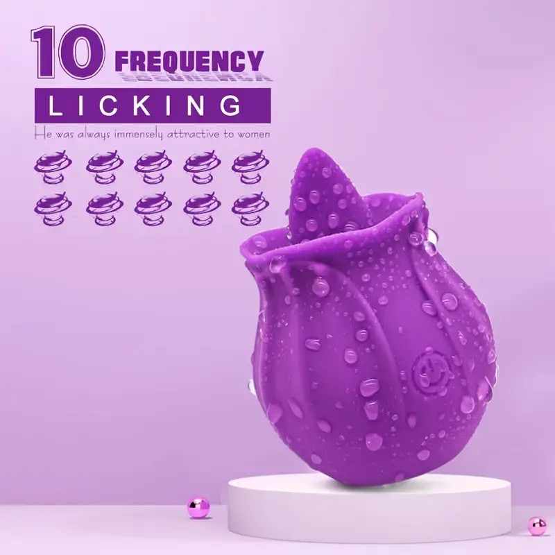 Multispeed Suction-Flower-Vibrator-Pump-Sucker-Massager Mute Women Waterproof